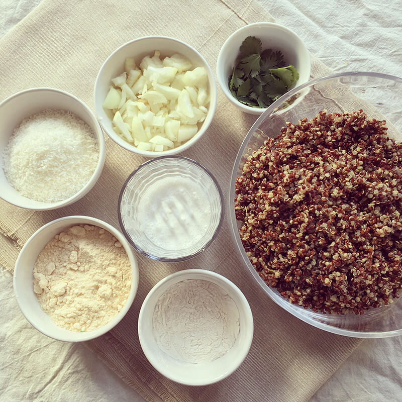 Falafels de quinoa à la noix de coco Falafels de quinoa à la noix de coco