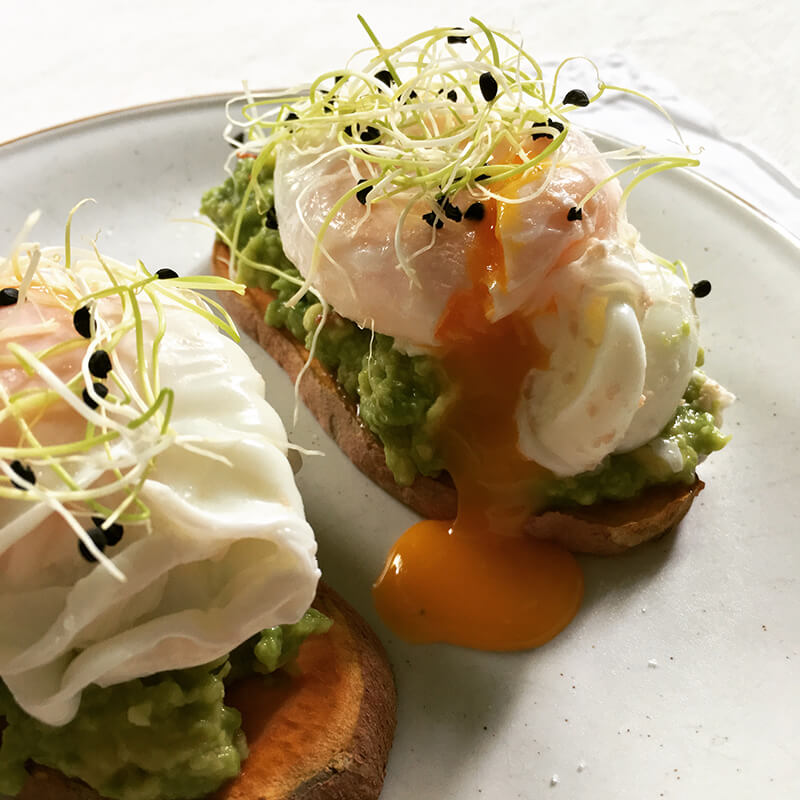 Oeufs bénédicte sur patate douce Oeufs bénédicte sur patate douce