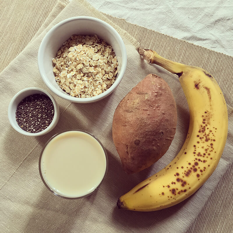 Porridge banane & patate douce