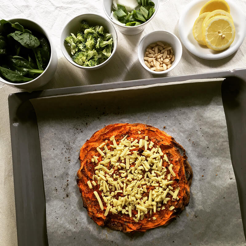 Pizza épinards & brocoli