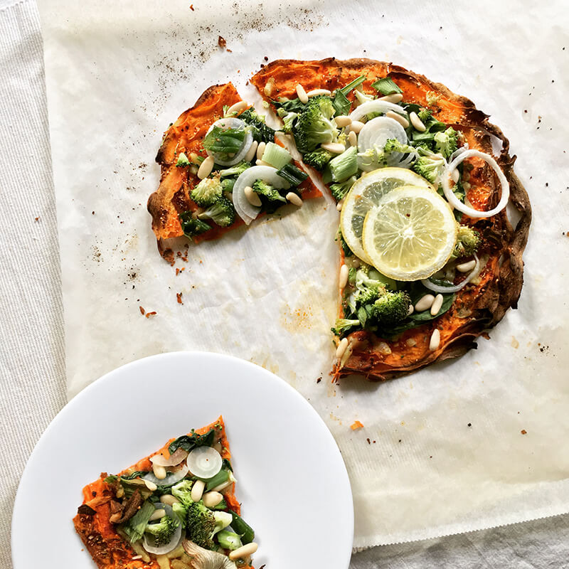 Pizza épinards & brocoli