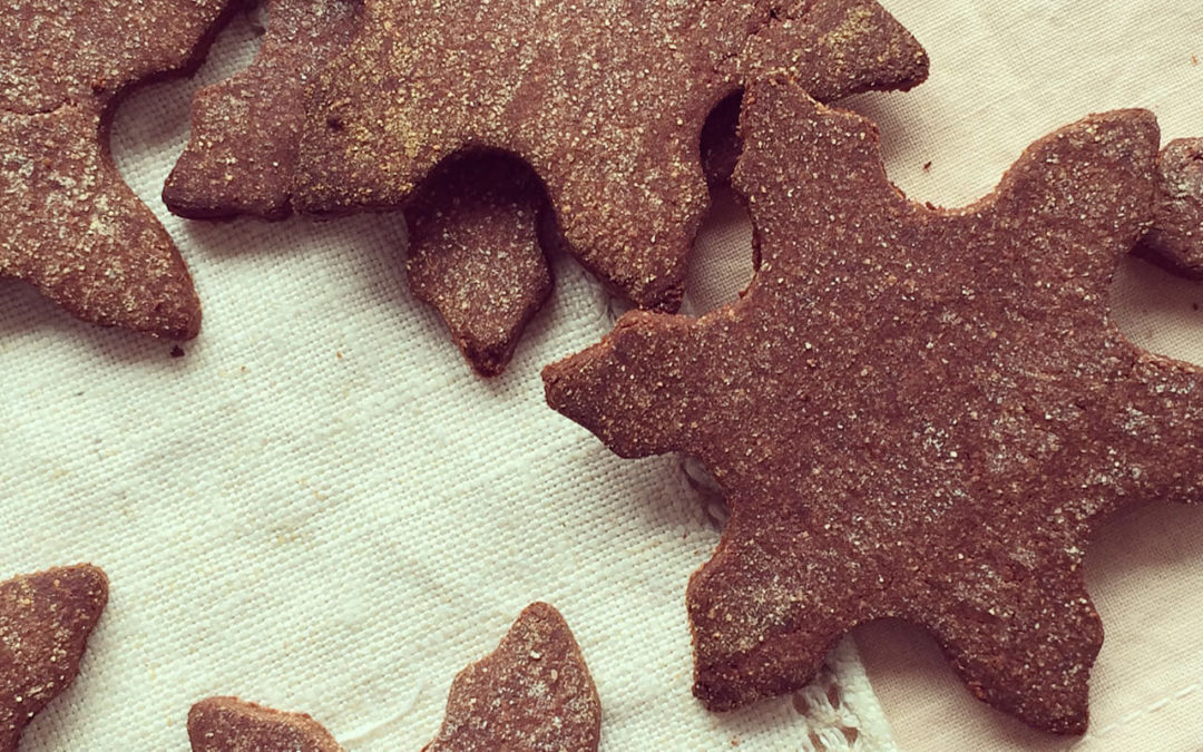 Biscuits de Noël au chocolat à la farine de coco