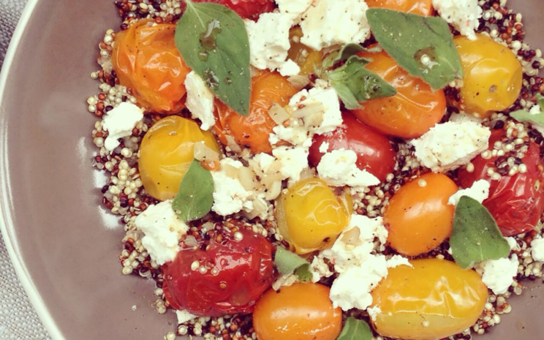 Couscous de quinoa aux tomates cerise & feta