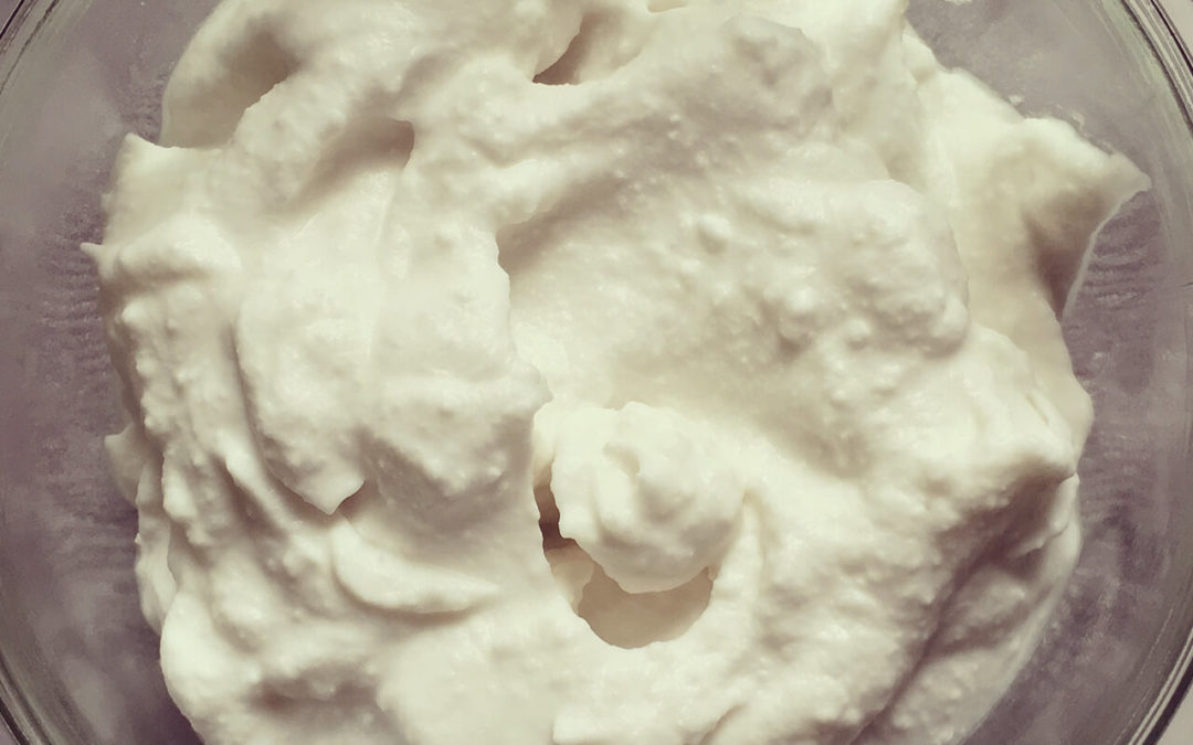 Crème fouettée de coco