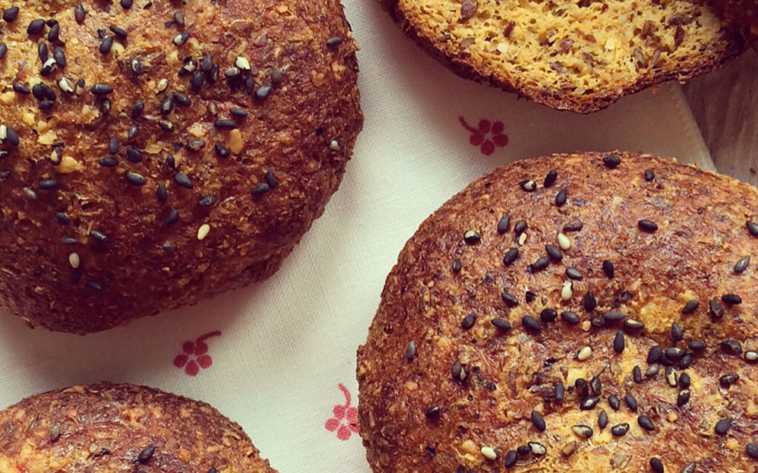 Pains à hamburger aux légumes sans gluten