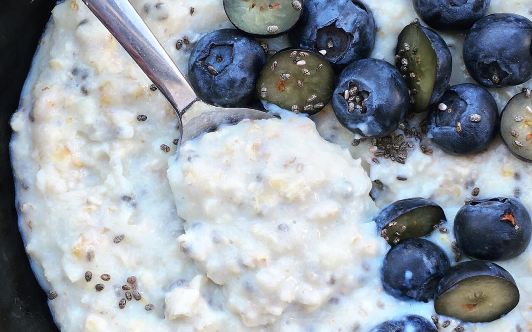Porridge protéiné au chou-fleur