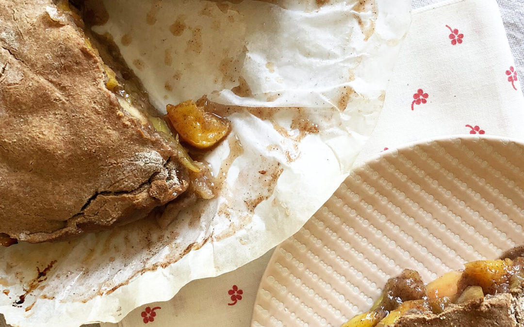 Tourte pommes & pêches