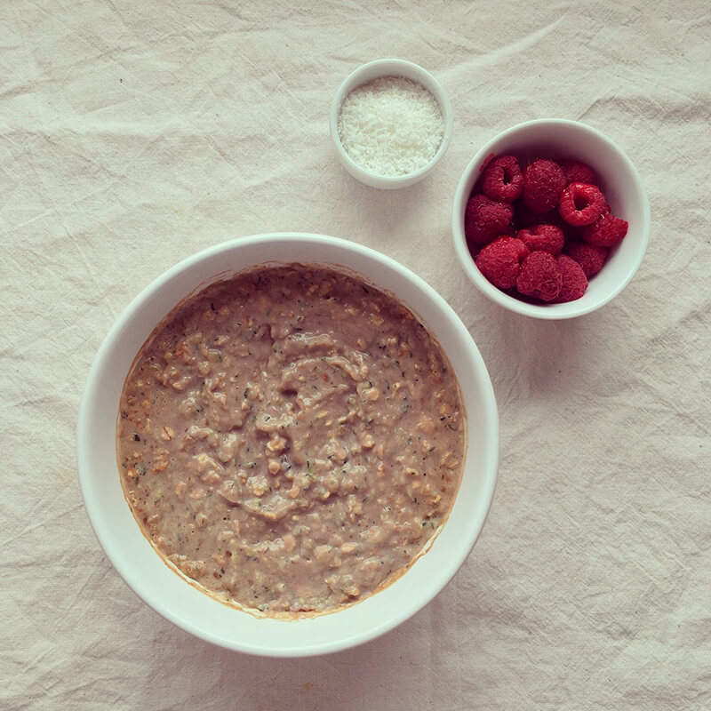 Porridge fruits rouges & noisettes